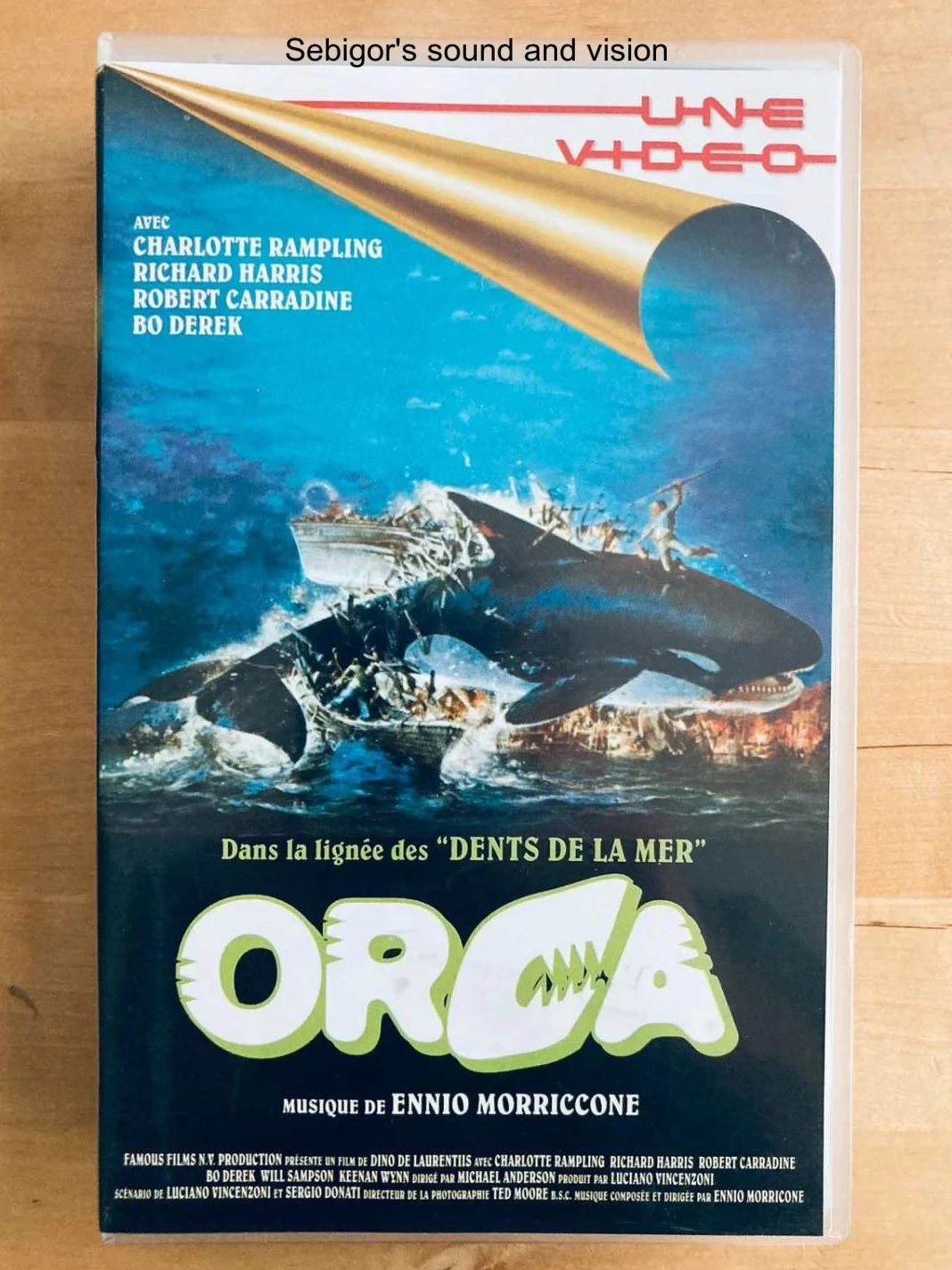 Cassette VHS Orca.
